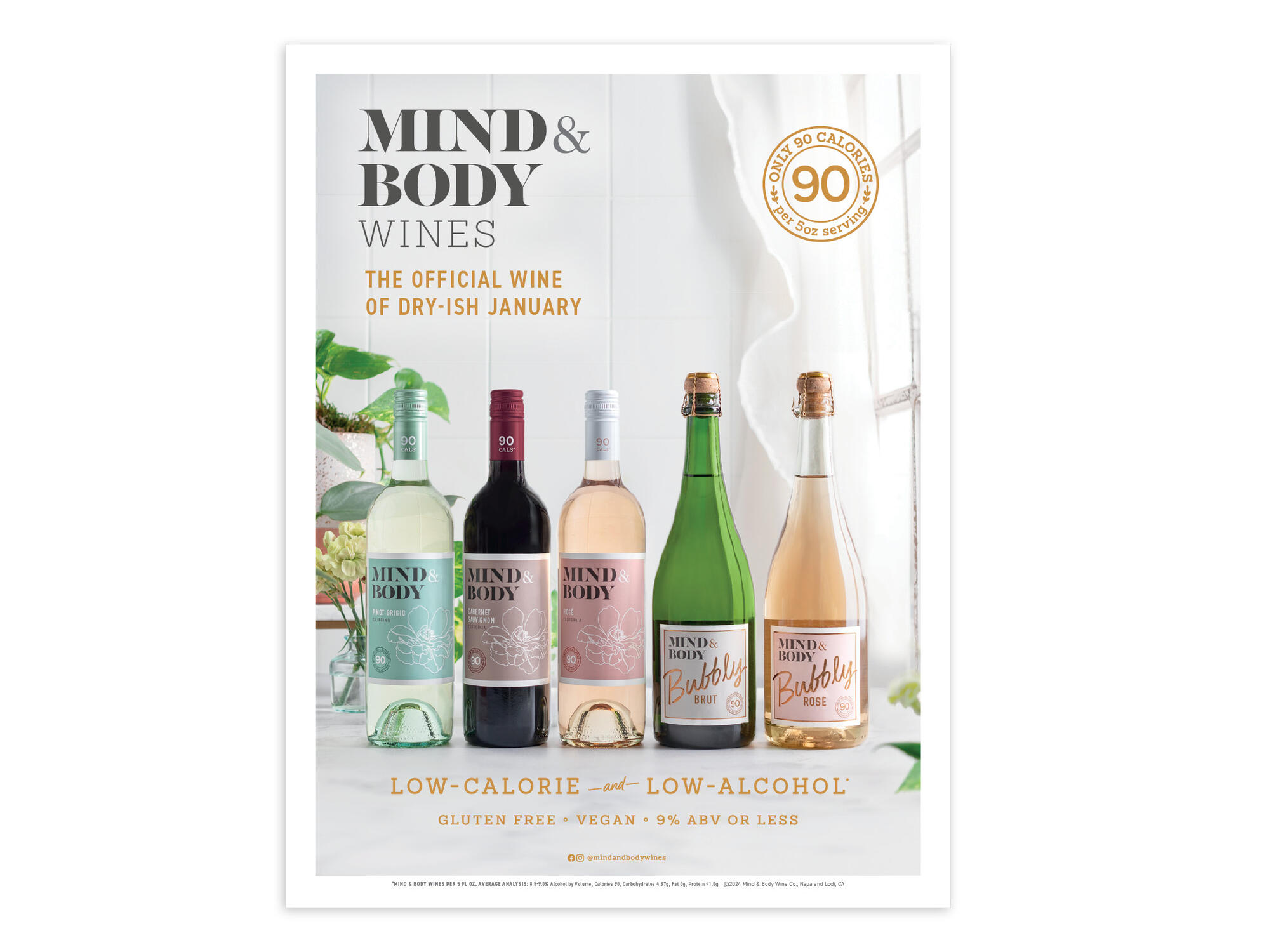 Mind & Body Wines | Tasting Panel Print Ad