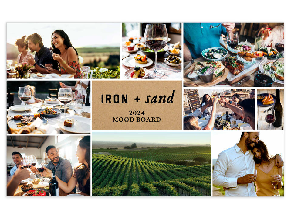 IRON + sand | Preliminary Mood Board Guide