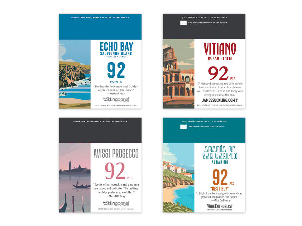 Heritage Wine Imports*| Travel Poster Campaign Shelftalkers