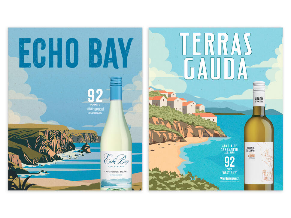 Heritage Wine Imports | Travel Poster Campaign