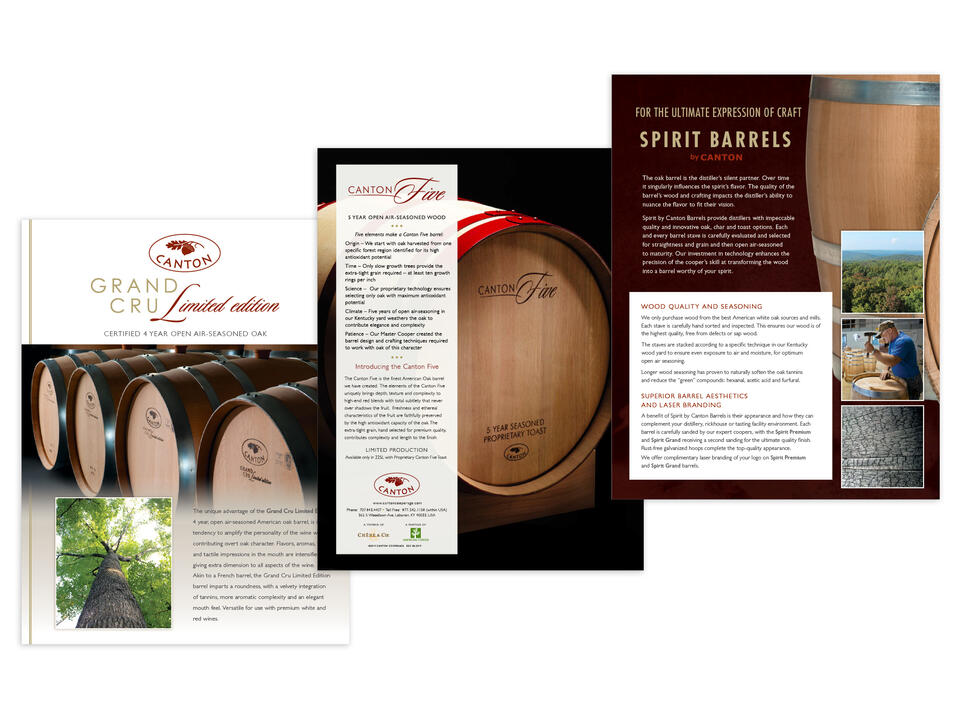 Canton Cooperage | Product Sales Sheets