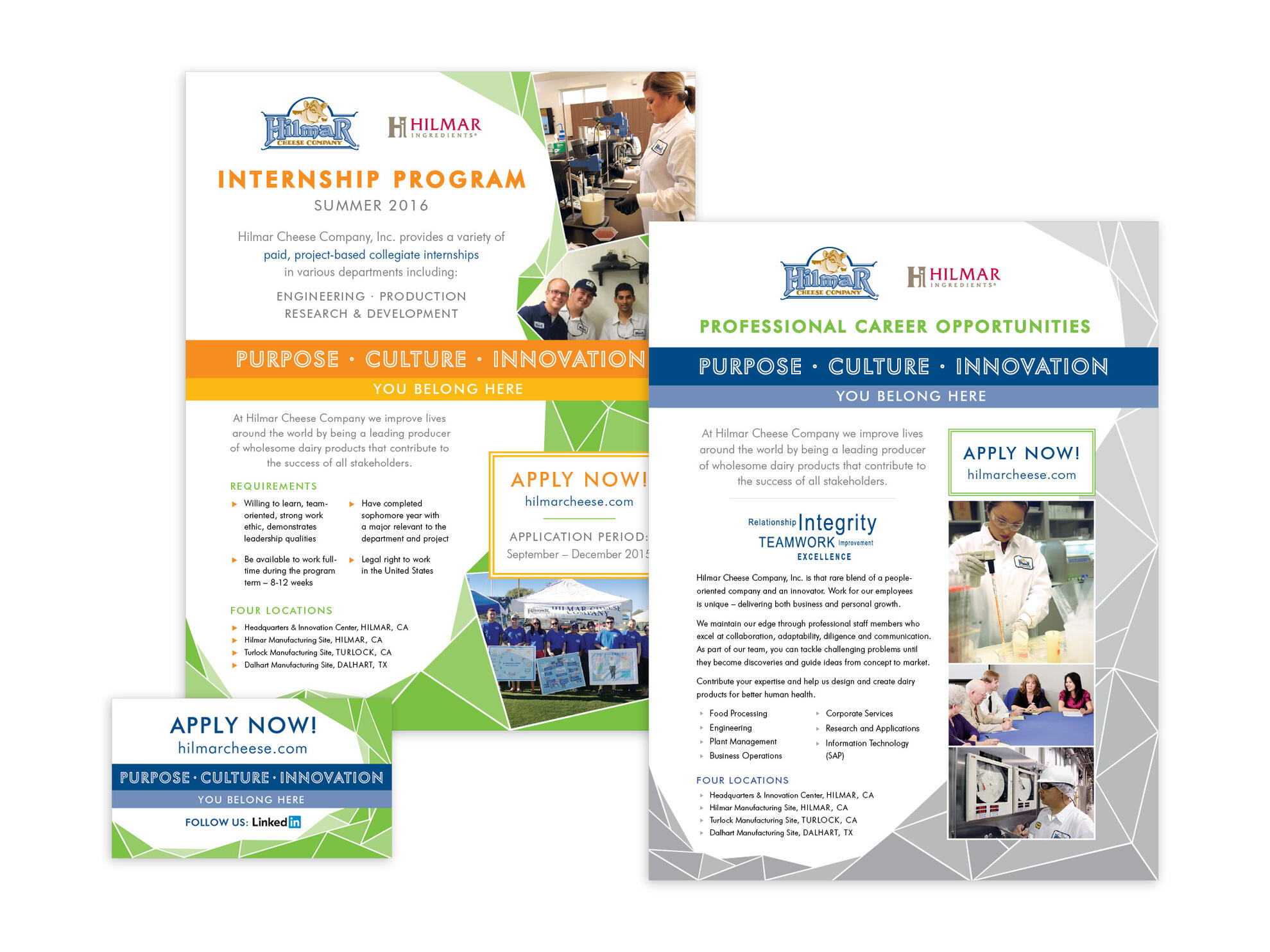 Hilmar | Recruiting Sales Sheet & Contact Card