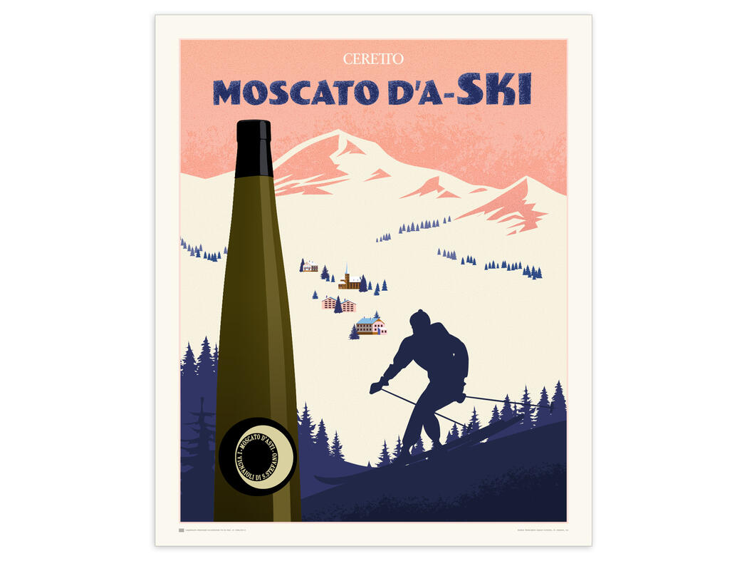 Ceretto | Moscato D'A-Ski Illustration Poster