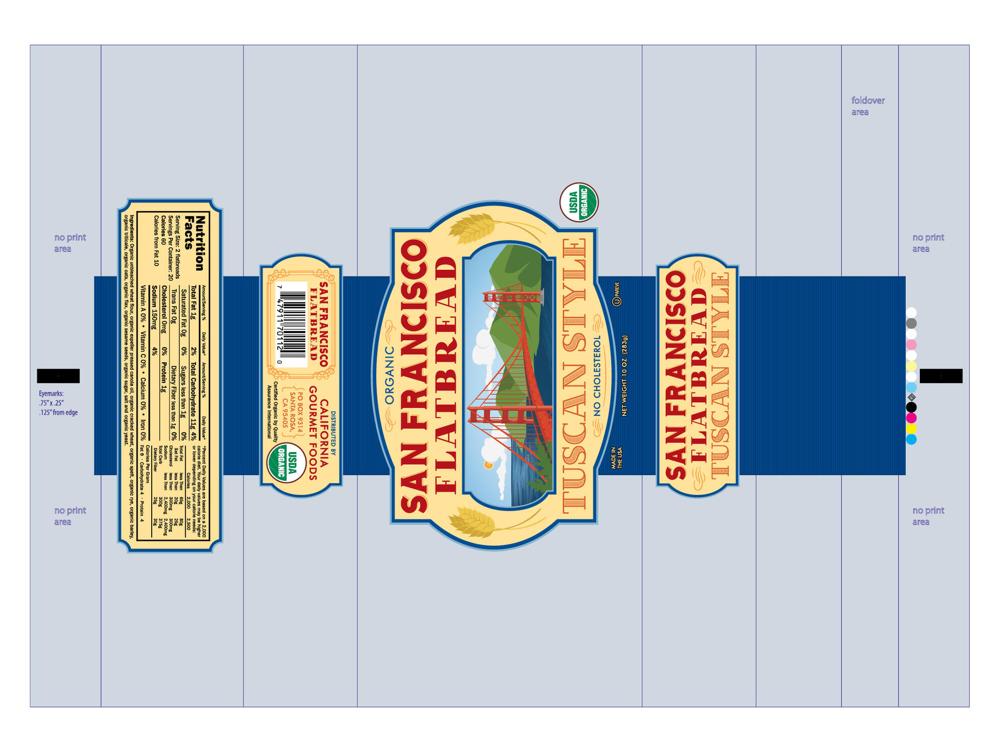 San Francisco Flatbreads | Package - Dieline