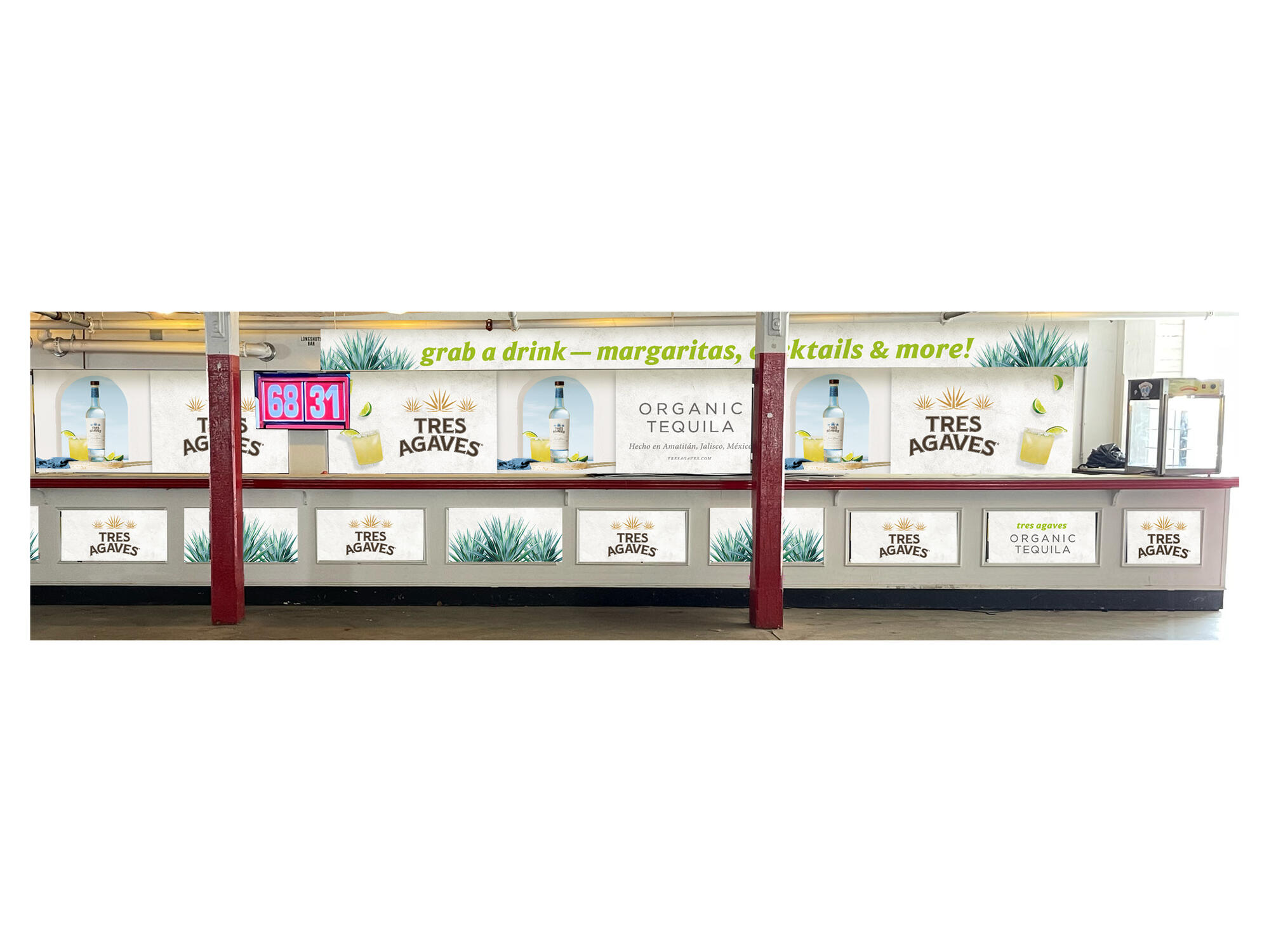 Tres Agaves | Saratoga Race Way Sponsorship Tequila Bar Rendering