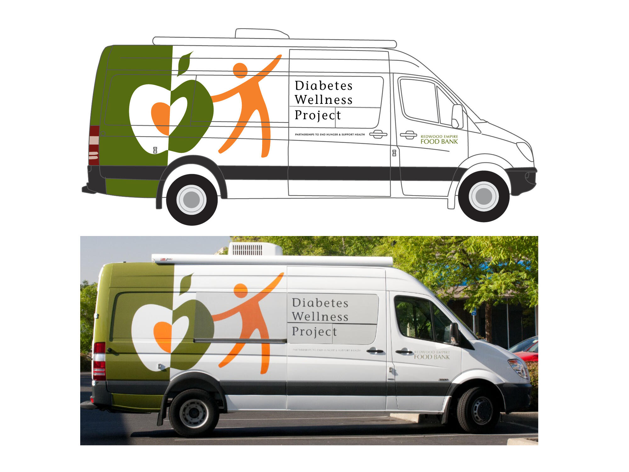 Redwood Empire Food Bank | Diabetes Wellness Program Sprinter Van Graphics