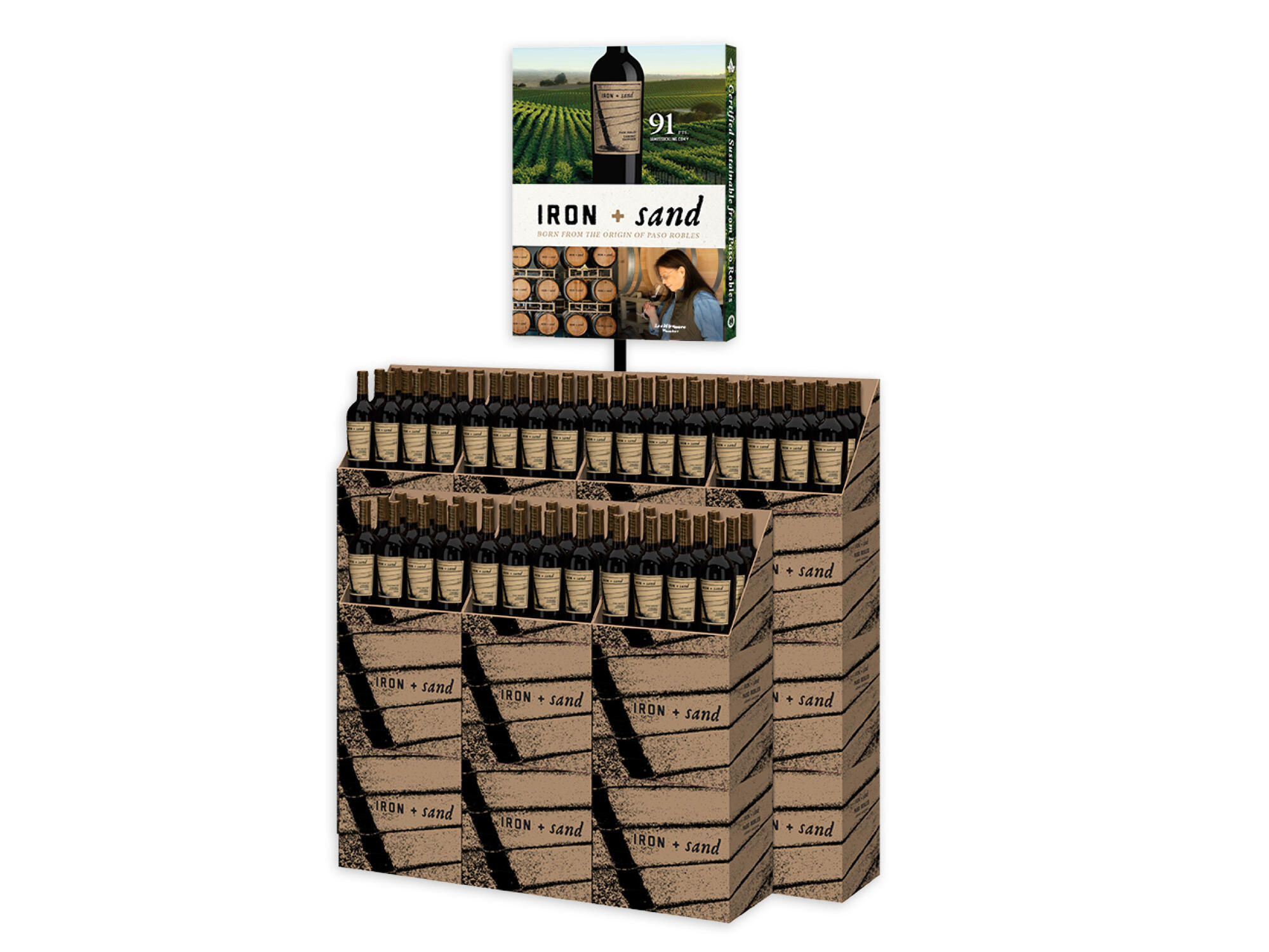 IRON + sand | Pole Topper Display