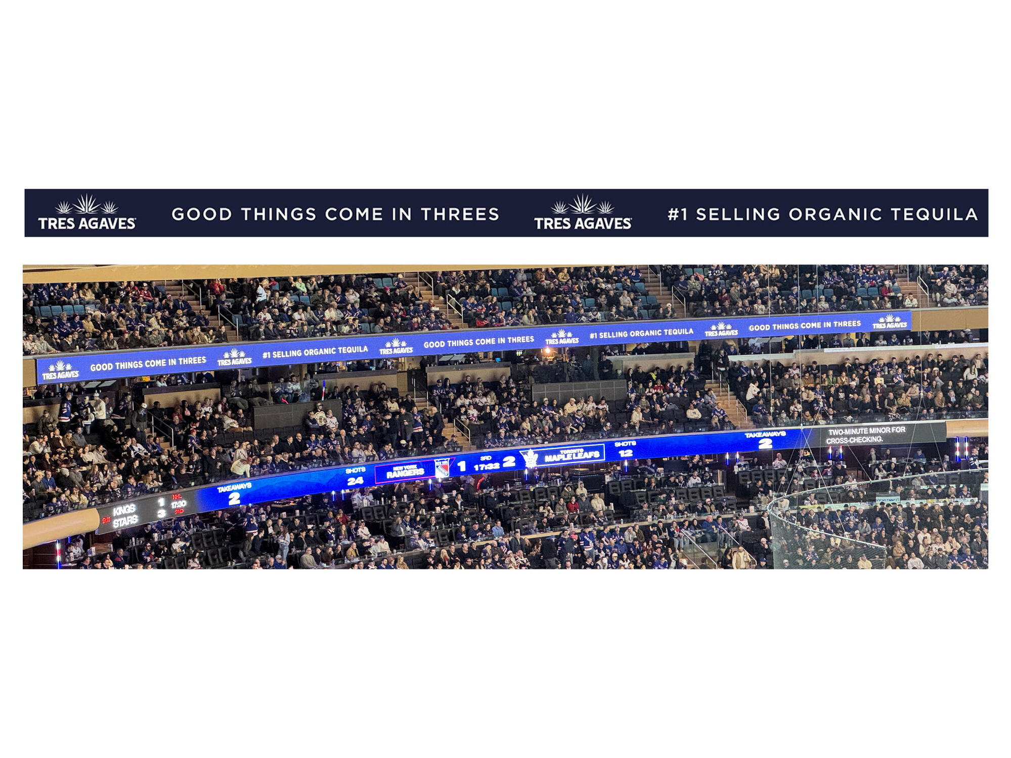 Tres Agaves | NY Rangers Stadium Ads