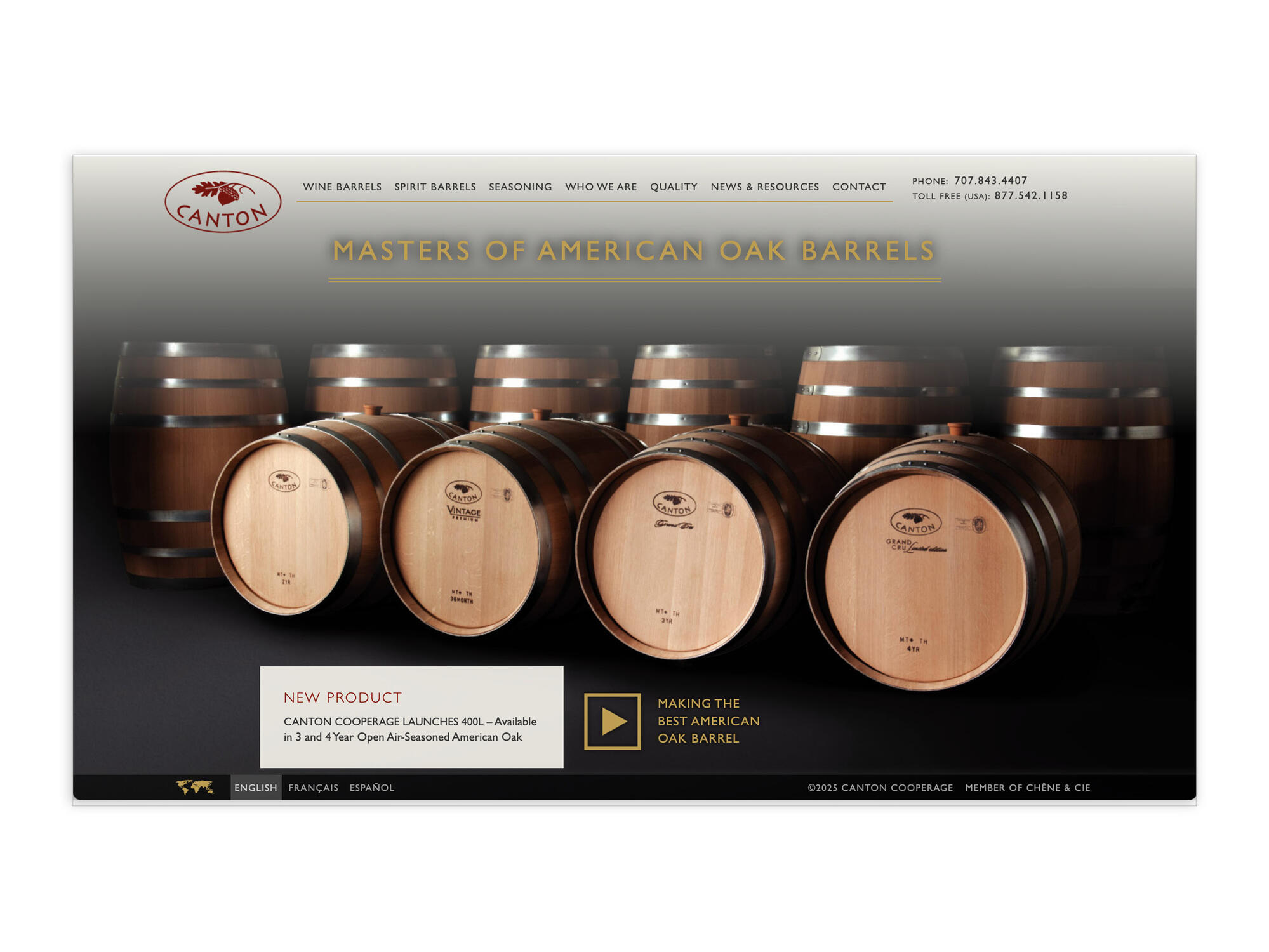 Canton Cooperage | Website